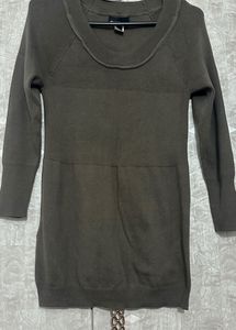 Mango Sweater In Olive Colour