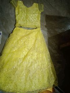 Yellow Lehenga choli.             No Coins Negotia
