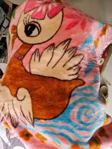 Cute Cartoon Pink Baby Blanket