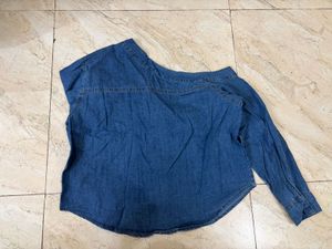 Denim one Off-Shoulder Top