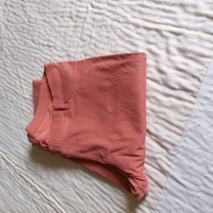 Terracotta Colored Slim Fit Pants
