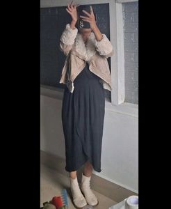 women suede furry Jacket