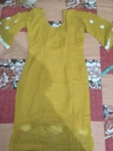Mustard colour suit set