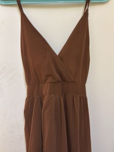 Brown  Dress