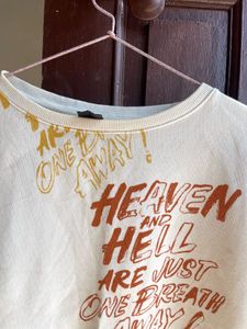Graphic Print Pullover Sweatshirt