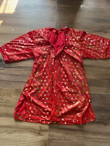 Stunning Red &amp; Gold Sequin Lehenga