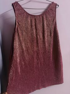 Promod Crinkle Metallic Top