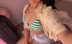 Striped Bikini Top