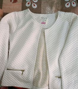 🎀 Pinterest White Jacket🌷🌷🌷