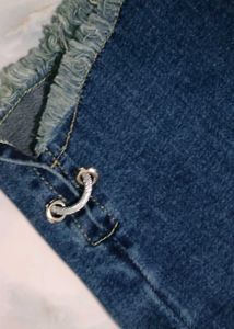 Distressed Blue Denim Joggers
