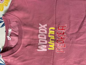 Pink Graphic Sweatshirt