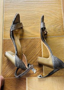 Sparkly Silver Heels