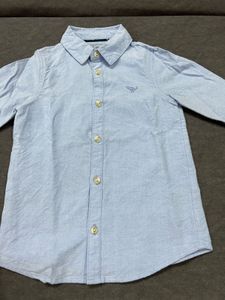 Kids Light Blue Button-Up Shirt