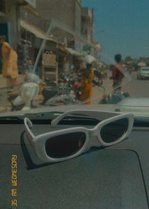 Aesthetic Y2K Sunglasses- White🤍