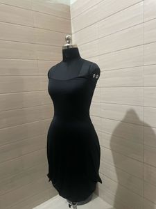 Nightwear Elegant Black Slip Dress