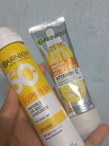 Garnier Sunscreen &amp; Serum Cleanser Set