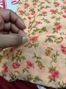 Floral Printed Dress Material