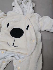 Cute Bear Hooded Romper