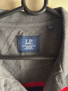 Louis philippe Striped Polo Shirt