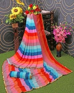 Sale Price 💥Aliya's Famous Multicolor Saree 💖