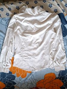 Off White Frilled Shirt