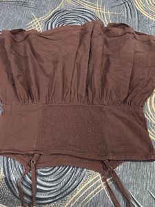 Brown Spaghetti Strap Top