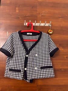 Chic Gingham Button-Up Top