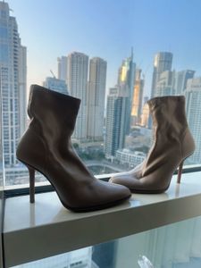 Stylish Taupe Ankle Boots