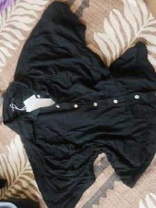 Chic Black Button-Up Top