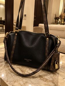 Louis Vuitton Black Leather Handbag