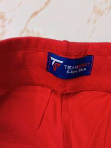 5-6 year Red 'Be Awesome' Kids Shorts