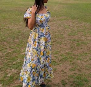 Floral Print Midi Dress