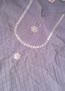 Elegant Lavender Quilted Kurta