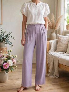 Lavender Wide-Leg Pants FIXED PRICE