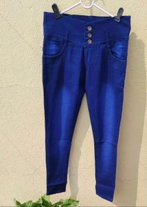 stretchable High Waist jeans Women. 1 Piece