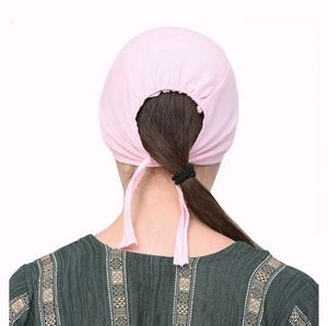 Sedra Women's Cotton Solid Underscarf Pink Cap Hi