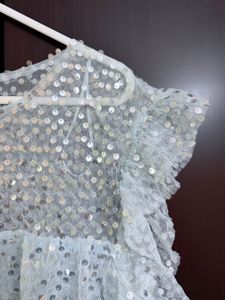Sparkly Sequin Tiered Top