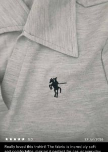 newme Light Grey Polo top