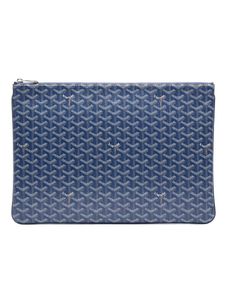 GOYARD Senat Clutch Navy Blue Goyardine