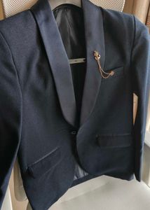 3-piece rich navy blue suit for dashing young boy