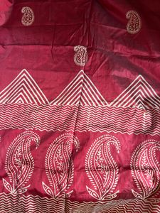 Red Pure Silk Saree