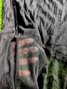 Sheer Black Skirt With Attached Inner
