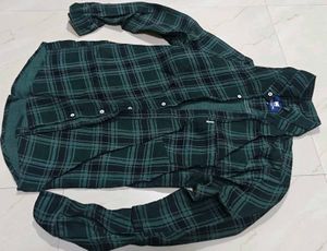 Mens dark green stylish shirt