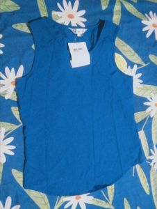 Blue Sleeveless Top