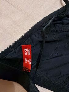 Comfortable Black  Triangle Bra for low back