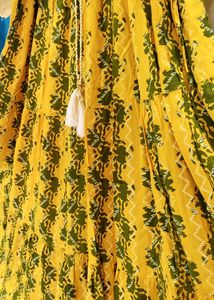 Yellow Kurti With Coat