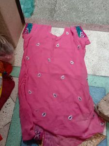 Embellished Pink Kurta