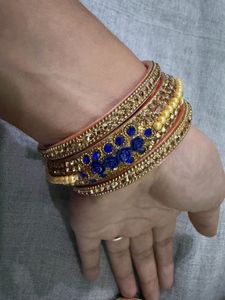 Exquisite Embellished Bangle Set