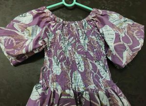 Floral Print Dress with belt