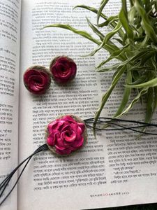 Handmade Rose Accessory Set